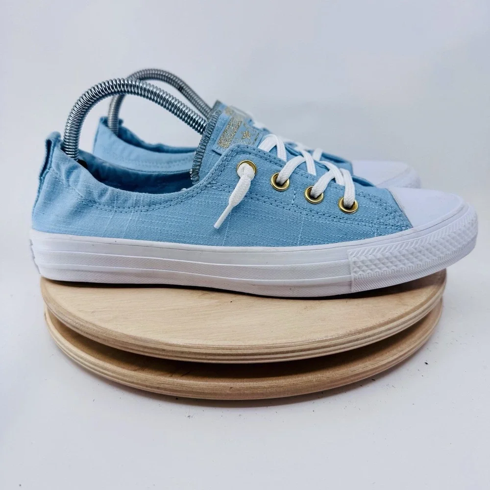 Converse  All Star Shoreline Womens 9 light Blue Slip On Canvas Shoes slip on